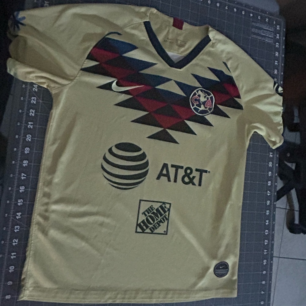 Nike Yellow and Blue Men's Jersey